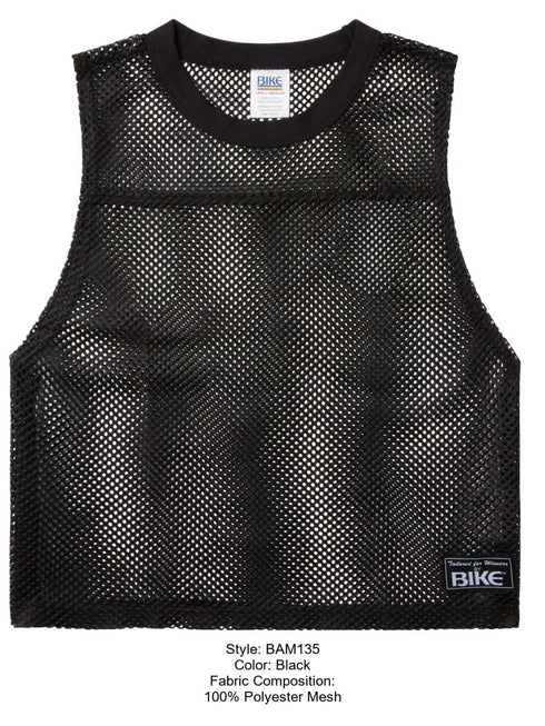 BIKE Athletic BAM135 Sleeveless Mesh Practice Jersey Color Color Black