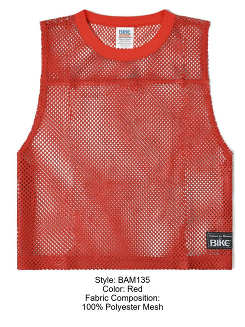 BIKE Athletic BAM135 Sleeveless Practice Jersey Color Color Red