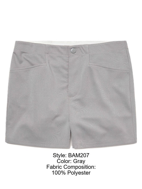 BIKE Athletic BAM207 Coaches Short 5 inch Inseam Color Color Gray