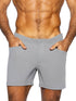 BIKE Athletic BAM207 Coaches Short 5 inch Inseam Color Color Gray