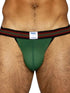 BIKE Athletic BAS305 Men's Underwear Performance Mesh Jockstrap Color Green