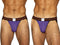 BIKE Athletic BAS305 Men's Underwear Performance Mesh Jockstrap Color Purple