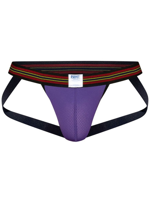 BIKE Athletic BAS305 Men's Underwear Performance Mesh Jockstrap Color Purple