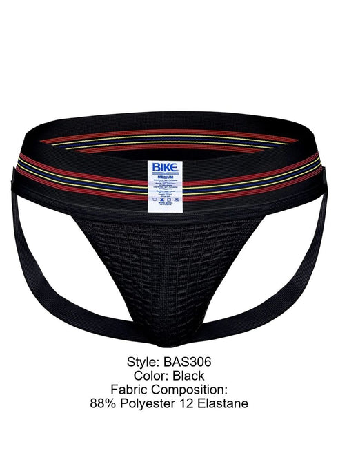 BIKE Athletic BAS306 Original Number 10 Jockstrap - Color Color Black