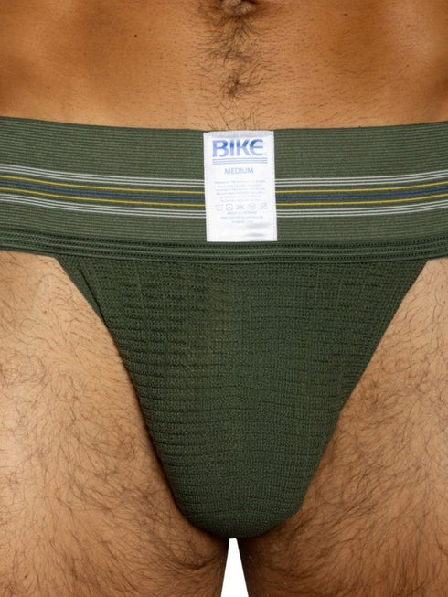 BIKE Athletic BAS306 Men's Underwear Original Number 10 Jockstrap Color Olive