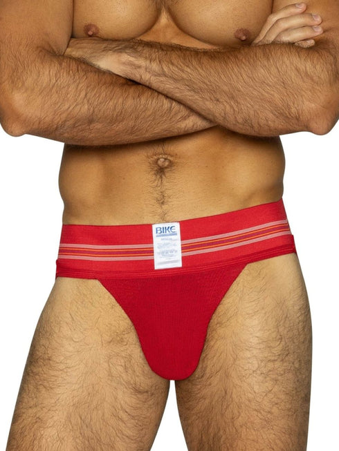 BIKE Athletic BAS306 Original Number 10 Jockstrap - Vibrant Color Red