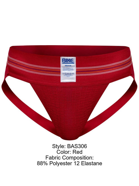 BIKE Athletic BAS306 Original Number 10 Jockstrap - Vibrant Color Red