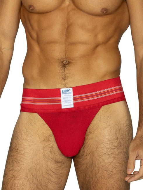 BIKE Athletic BAS306 Original Number 10 Jockstrap - Vibrant Color Red