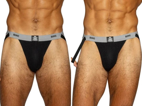 BIKE Athletic BAS308 Men's Underwear Swimmer Athletic Jockstrap Color Black