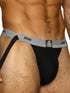 BIKE Athletic BAS308 Men's Underwear Swimmer Athletic Jockstrap Color Black