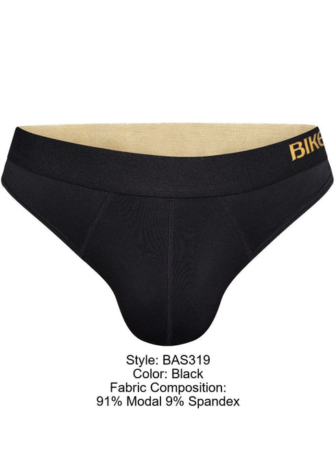 BIKE Athletic BAS319 Active Thong Color Color Black