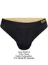 BIKE Athletic BAS319 Active Thong Color Color Black
