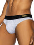 BIKE Athletic BAS319 Active Thong in Color Light Gray