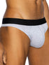 BIKE Athletic BAS319 Active Thong in Color Light Gray