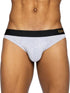 BIKE Athletic BAS319 Active Thong in Color Light Gray