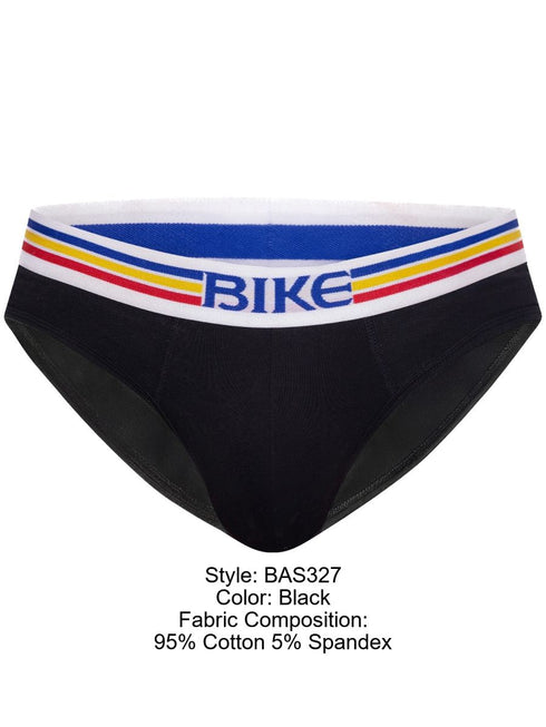 BIKE Athletic BAS327 Stretch Cotton Brief Color Color Black