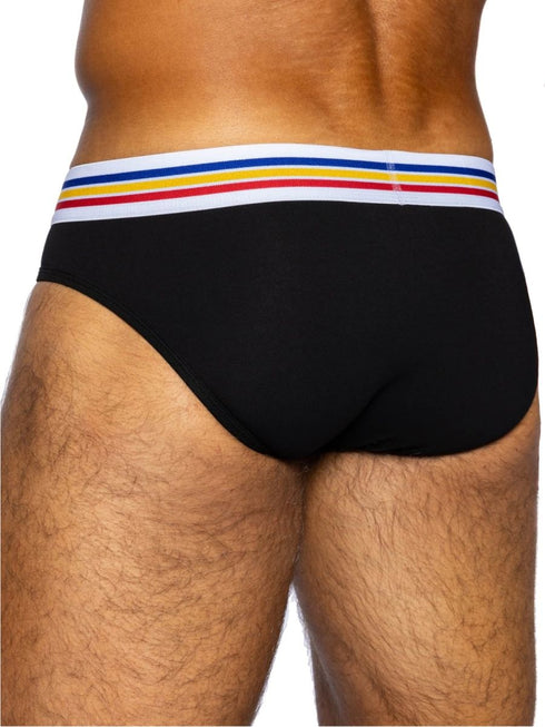 BIKE Athletic BAS327 Stretch Cotton Brief Color Color Black