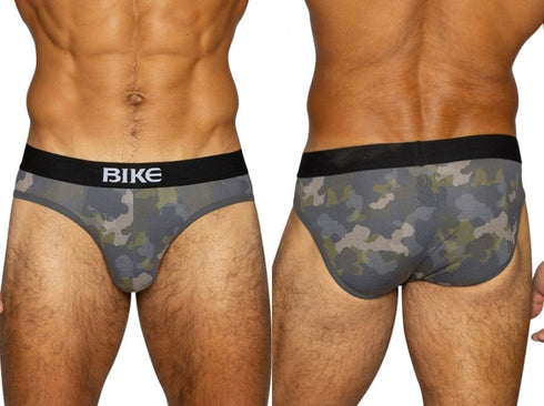 BIKE Athletic BAS327 Men's Underwear Stretch Cotton Brief Color Camo
