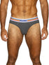 BIKE Athletic BAS327 Men's Underwear Stretch Cotton Brief Color Charcoal