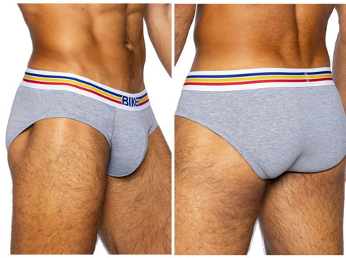 BIKE Athletic BAS327 Stretch Cotton Brief Color Gray