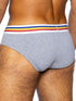 BIKE Athletic BAS327 Stretch Cotton Brief Color Gray