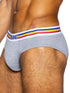 BIKE Athletic BAS327 Stretch Cotton Brief Color Gray