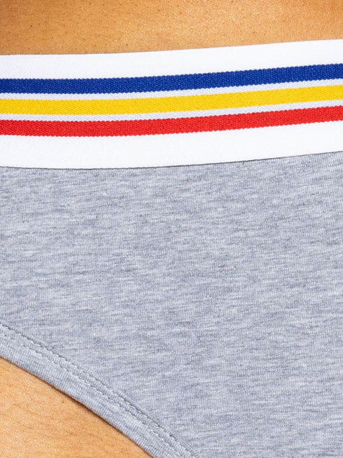 BIKE Athletic BAS327 Stretch Cotton Brief Color Gray