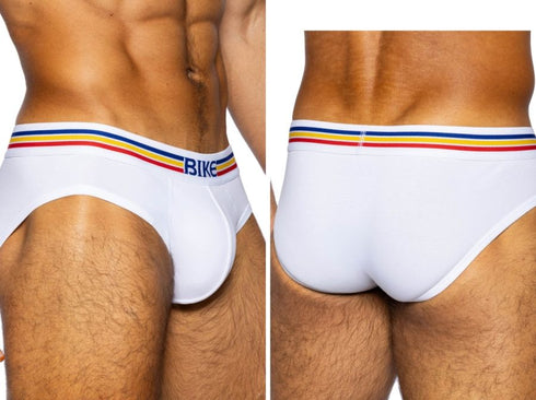 BIKE Athletic BAS327 Stretch Cotton Brief Color White