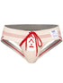 BIKE Athletic BAS343 Vintage Lace-up Jockstrap - Vintage Cream Color Vintage Cream