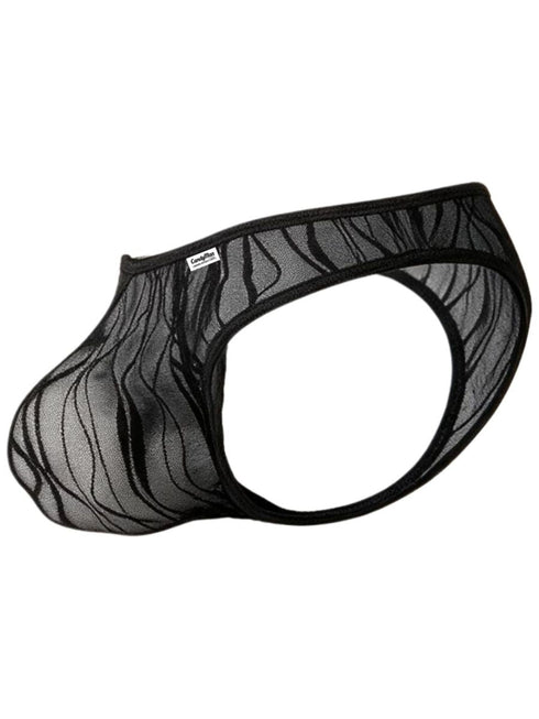 CandyMan 95011 Men's Underwear Seductive Lace Thongs Color Black