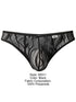 CandyMan 95011 Men's Underwear Seductive Lace Thongs Color Black