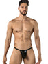 CandyMan 95012 Men's Underwear Seductive Lace Thongs Color Black