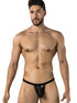 CandyMan 95013 Men's Underwear Seductive Lace Thongs Color Black