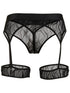 CandyMan 95014 Men's Underwear Seductive Garter Thongs Color Black
