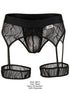 CandyMan 95014 Men's Underwear Seductive Garter Thongs Color Black