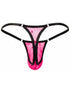 CandyMan 95016 Men's Underwear Sexy Mesh Thongs Color Hot Pink