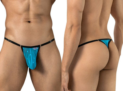 CandyMan 95016 Men's Underwear Sexy Mesh Thongs Color Turquoise