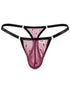 CandyMan 95016 Men's Underwear Sexy Mesh Thongs Color Wine