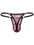 CandyMan 95016 Men's Underwear Sexy Mesh Thongs Color Wine