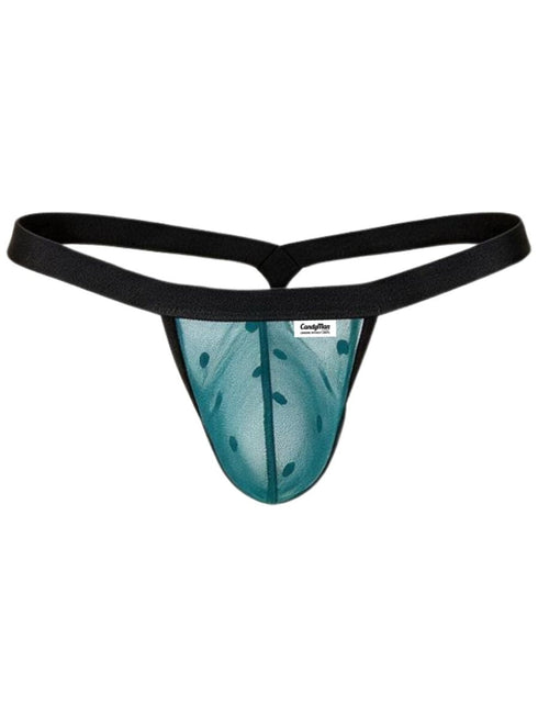 CandyMan 95017 Men's Underwear Mesh Thongs Color Emerald