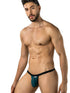 CandyMan 95017 Men's Underwear Mesh Thongs Color Emerald