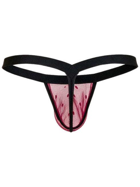 CandyMan 95017 Men's Underwear Mesh Thongs Color Wine