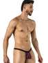 CandyMan 95017 Men's Underwear Mesh Thongs Color Wine