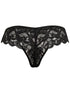 CandyMan 95019 Men's Underwear Elegant Lace Thongs Color Black