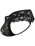 CandyMan 95019 Men's Underwear Elegant Lace Thongs Color Black