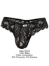 CandyMan 95019 Men's Underwear Elegant Lace Thongs Color Black