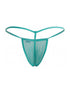 CandyMan 9586 G-String Color Aqua Mesh