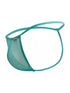 CandyMan 9586 G-String Color Aqua Mesh