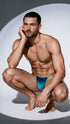 CandyMan 9586 Men's Underwear Mini G-String Color Blue Print