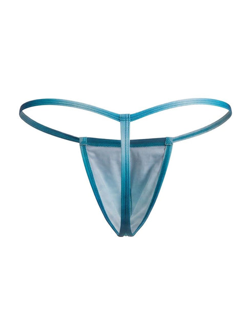 CandyMan 9586 Men's Underwear Mini G-String Color Blue Print